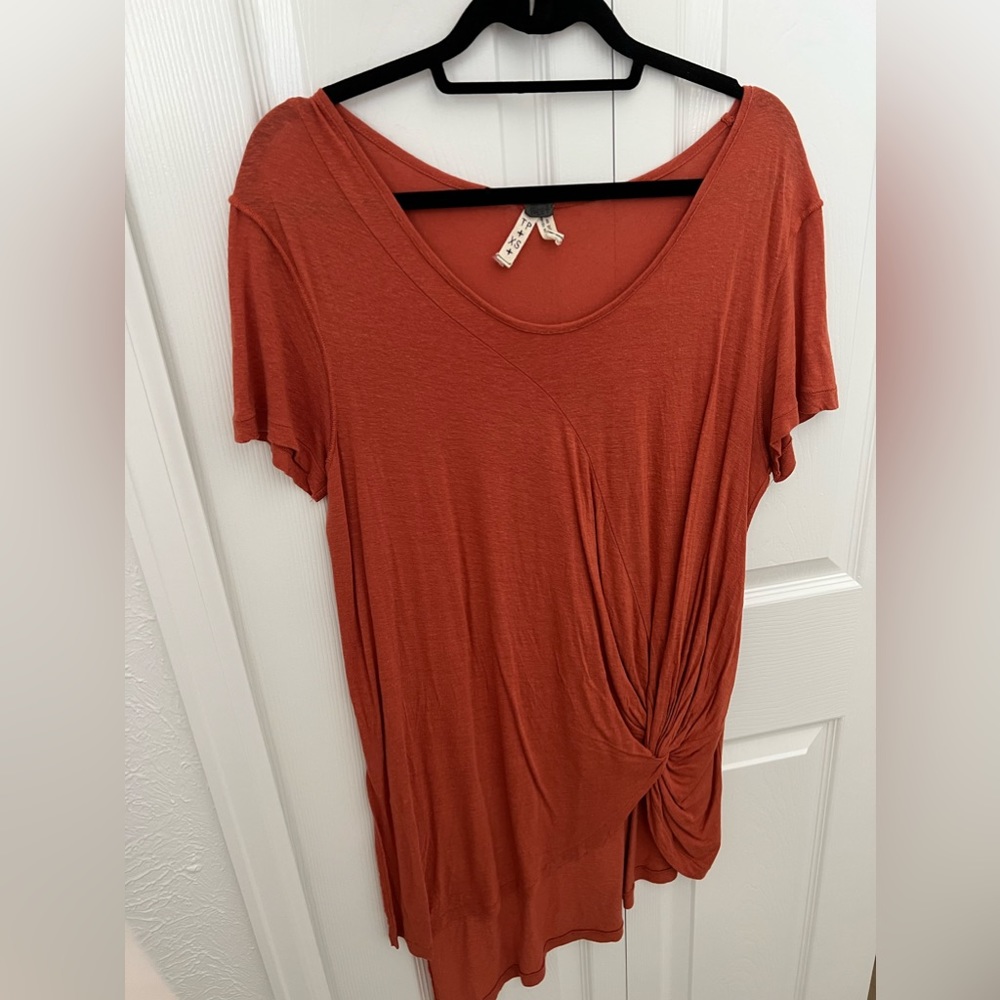 Free People Orange Rust Top